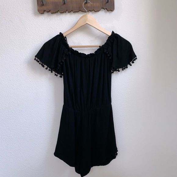 SOLD Flying Tomato | Pompom Tassel Romper - Picture 3 of 4